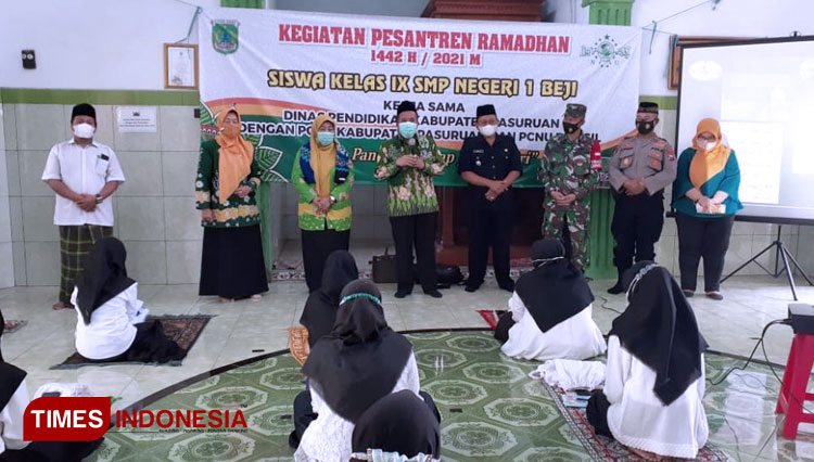 SMPN 1 BEJI Gelar Pesantren Ramadhan Untuk Uji Coba Pembelajaran Tatap Muka